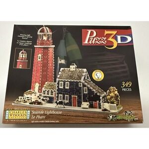 Wrebbit Puzz 3D Puzzle Seaside Lighthouse 349 Pieces *MINT*
